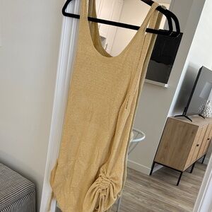 Tan/Gold Swimsuit Cover up